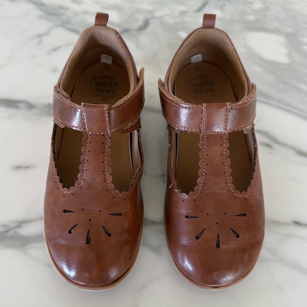 Brown Leather Kids Shoes